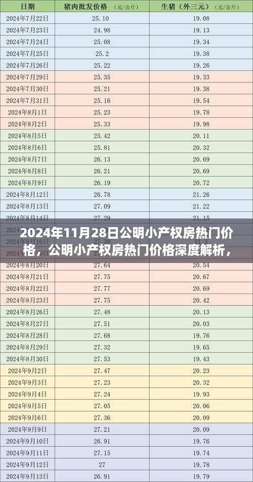 公明小产权房热门价格深度解析与评测报告，市场观察报告（2024年11月28日）