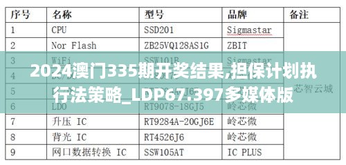 2024澳门335期开奖结果,担保计划执行法策略_LDP67.397多媒体版