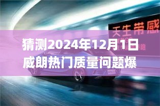 威朗未来质量问题预测及应对指南，2024年爆发前的准备步骤