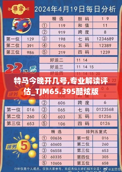 特马今晚开几号,专业解读评估_TJM65.395酷炫版