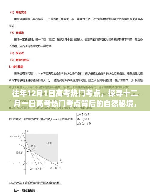 探寻高考热门考点背后的自然秘境与心灵之旅，十二月一日的探寻之旅