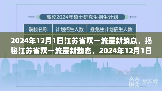 江苏省双一流最新动态揭秘，独家解读2024年最新消息与趋势展望