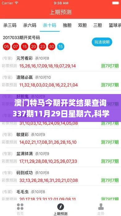 澳门特马今期开奖结果查询337期11月29日星期六,科学数据评估_DX版94.696-2