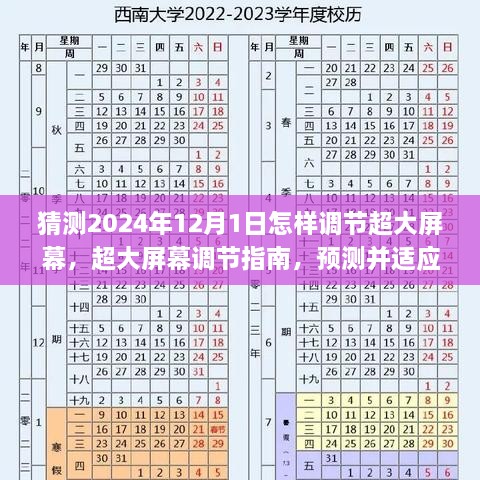 未来显示技术指南，超大屏幕调节预测与适应（2024年超大屏幕调节指南版）