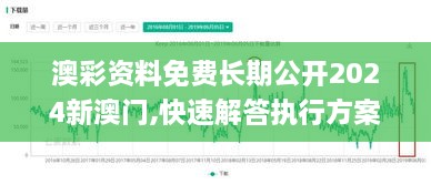 澳彩资料免费长期公开2024新澳门,快速解答执行方案_精英版48.930-4