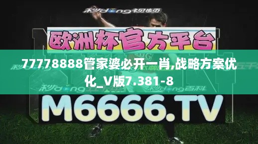 77778888管家婆必开一肖,战略方案优化_V版7.381-8