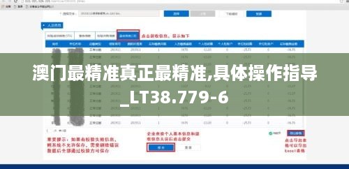 澳门最精准真正最精准,具体操作指导_LT38.779-6