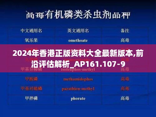 2024年香港正版资料大全最新版本,前沿评估解析_AP161.107-9