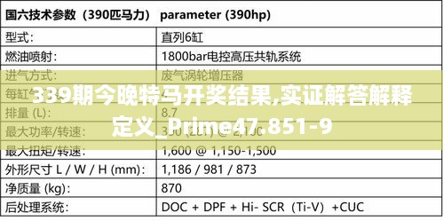 339期今晚特马开奖结果,实证解答解释定义_Prime47.851-9