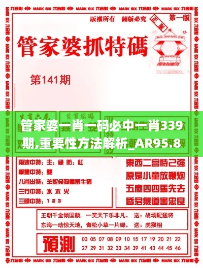 管家婆一肖一码必中一肖339期,重要性方法解析_AR95.899-9