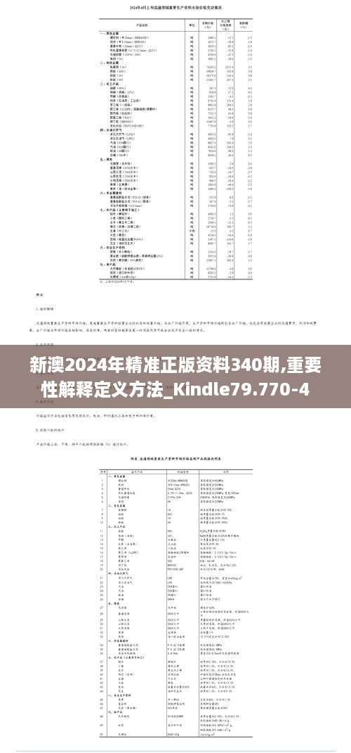 新澳2024年精准正版资料340期,重要性解释定义方法_Kindle79.770-4