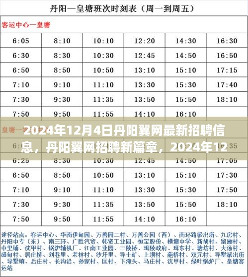 2024年12月4日丹阳翼网最新招聘信息，丹阳翼网招聘新篇章，2024年12月4日的最新动态与影响