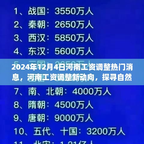 2024年12月4日河南工资调整热门消息，河南工资调整新动向，探寻自然美景之旅，启程寻找内心的平和宁静