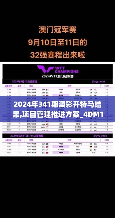 2024年341期澳彩开特马结果,项目管理推进方案_4DM110.490