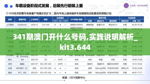 341期澳门开什么号码,实践说明解析_kit3.644