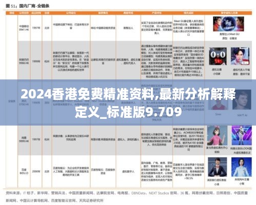 2024香港免费精准资料,最新分析解释定义_标准版9.709