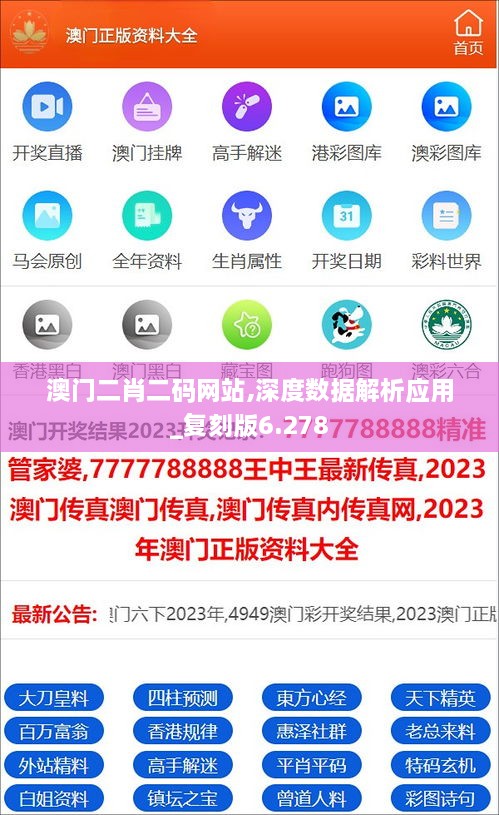 澳门二肖二码网站,深度数据解析应用_复刻版6.278