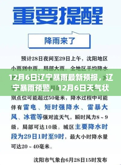 辽宁暴雨预警发布，12月6日暴雨预报及应对指南