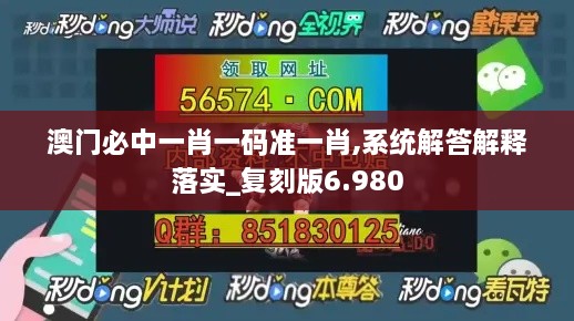 澳门必中一肖一码准一肖,系统解答解释落实_复刻版6.980