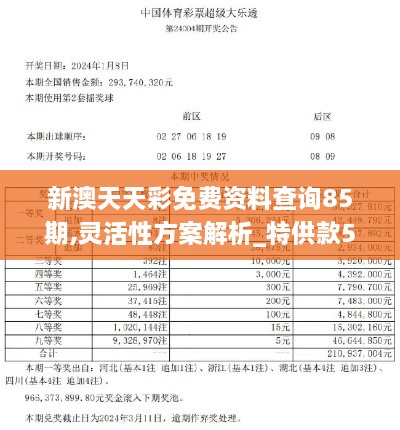 新澳天天彩免费资料查询85期,灵活性方案解析_特供款5.516