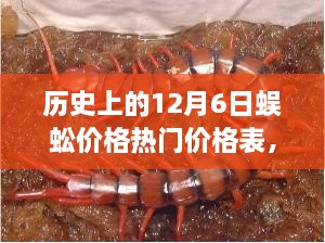 历史上的12月6日蜈蚣价格揭秘，热门价格表一览