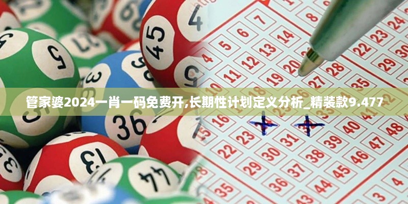 管家婆2024一肖一码免费开,长期性计划定义分析_精装款9.477