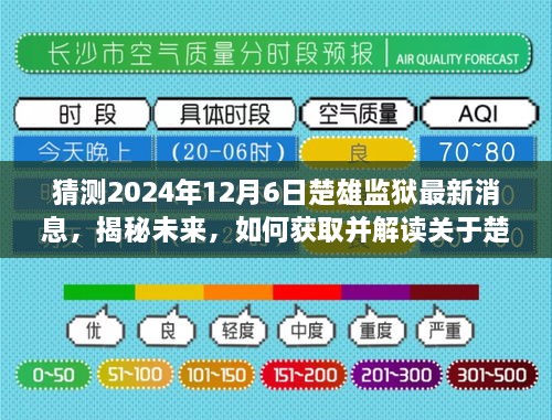 揭秘未来，楚雄监狱最新消息获取与解读步骤指南（初学者与进阶用户适用）