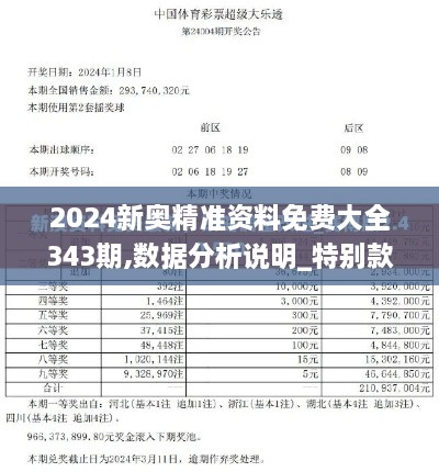 2024新奥精准资料免费大全343期,数据分析说明_特别款6.654