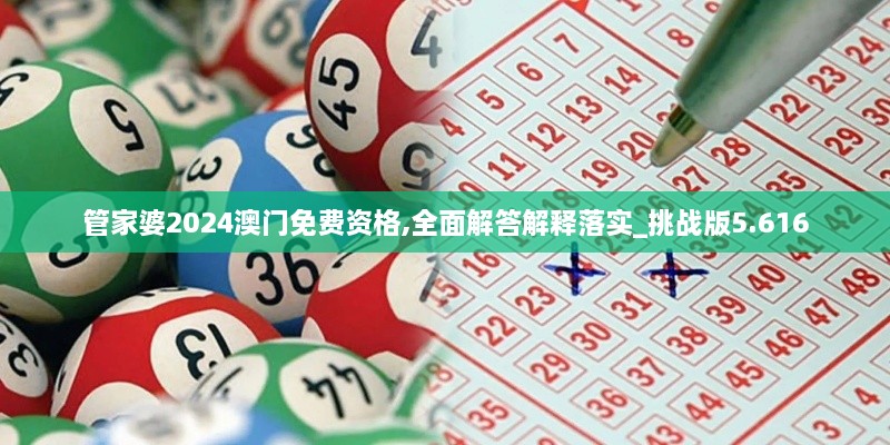 管家婆2024澳门免费资格,全面解答解释落实_挑战版5.616