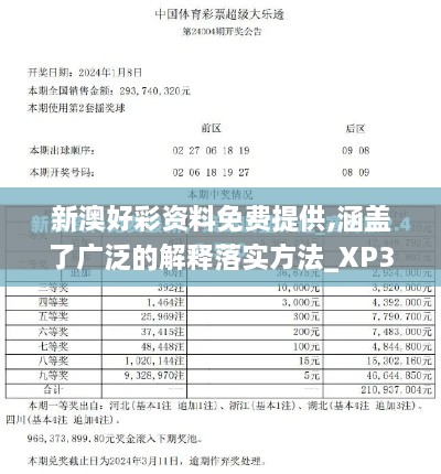 新澳好彩资料免费提供,涵盖了广泛的解释落实方法_XP3.429