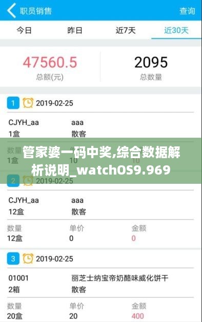 管家婆一码中奖,综合数据解析说明_watchOS9.969