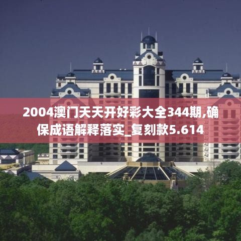 2004澳门天天开好彩大全344期,确保成语解释落实_复刻款5.614