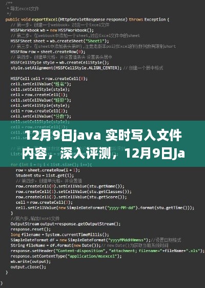 Java实时写入文件功能深度评测，应用与性能分析（12月9日）