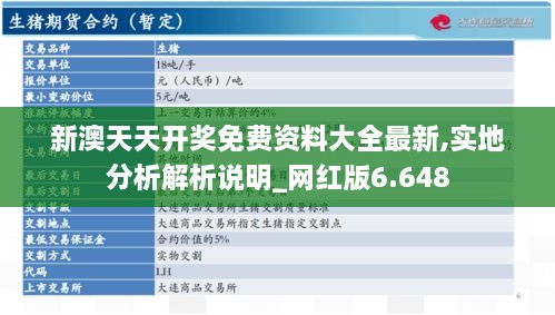 新澳天天开奖免费资料大全最新,实地分析解析说明_网红版6.648