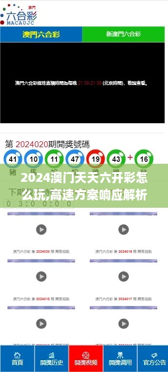 2024澳门天天六开彩怎么玩,高速方案响应解析_VIP8.745