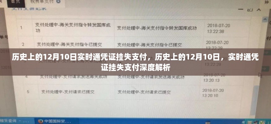 历史上的12月10日实时通凭证挂失支付深度解析与回顾