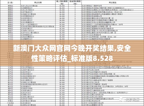 新澳门大众网官网今晚开奖结果,安全性策略评估_标准版8.528