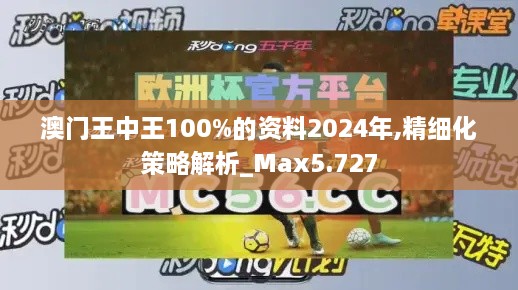 澳门王中王100%的资料2024年,精细化策略解析_Max5.727