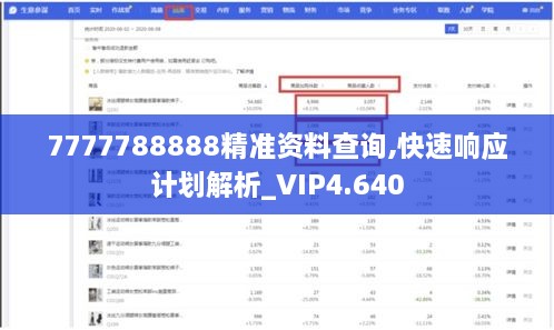 7777788888精准资料查询,快速响应计划解析_VIP4.640