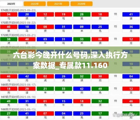 六台彩今晚开什么号码,深入执行方案数据_专属款11.160