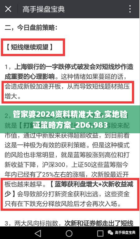 管家婆2024资料精准大全,实地验证策略方案_2D6.983