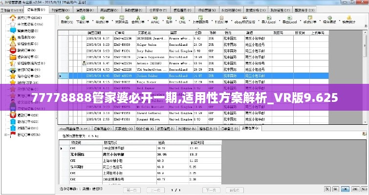 77778888管家婆必开一期,适用性方案解析_VR版9.625