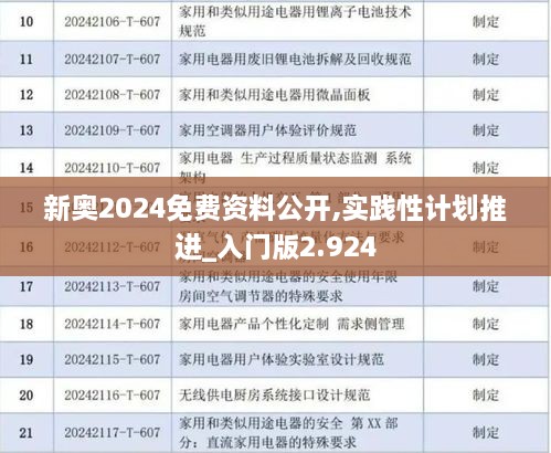 新奥2024免费资料公开,实践性计划推进_入门版2.924