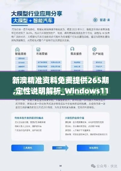 新澳精准资料免费提供265期,定性说明解析_Windows11.266