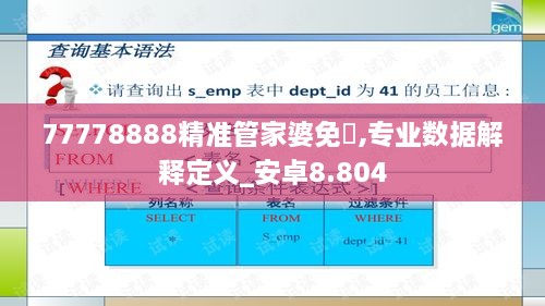 77778888精准管家婆免費,专业数据解释定义_安卓8.804