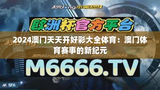 2024澳门天天开好彩大全体育：澳门体育赛事的新纪元