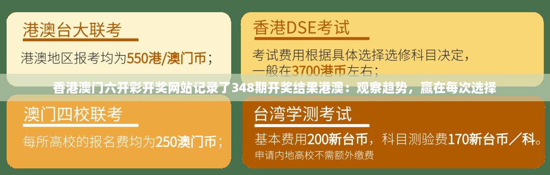 香港澳门六开彩开奖网站记录了348期开奖结果港澳：观察趋势，赢在每次选择