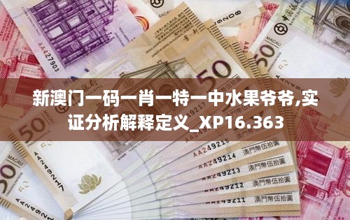 新澳门一码一肖一特一中水果爷爷,实证分析解释定义_XP16.363