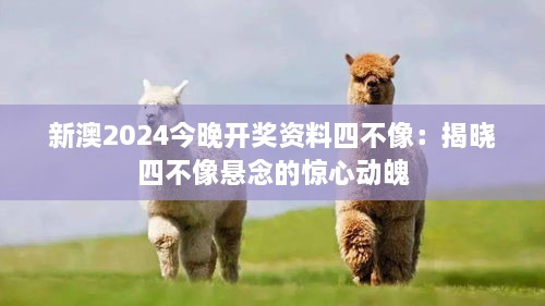 新澳2024今晚开奖资料四不像：揭晓四不像悬念的惊心动魄