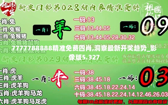 7777788888精准免费四肖,洞察最新开奖趋势_影像版5.327